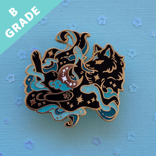 Moon Holder Wolf - Night Sky