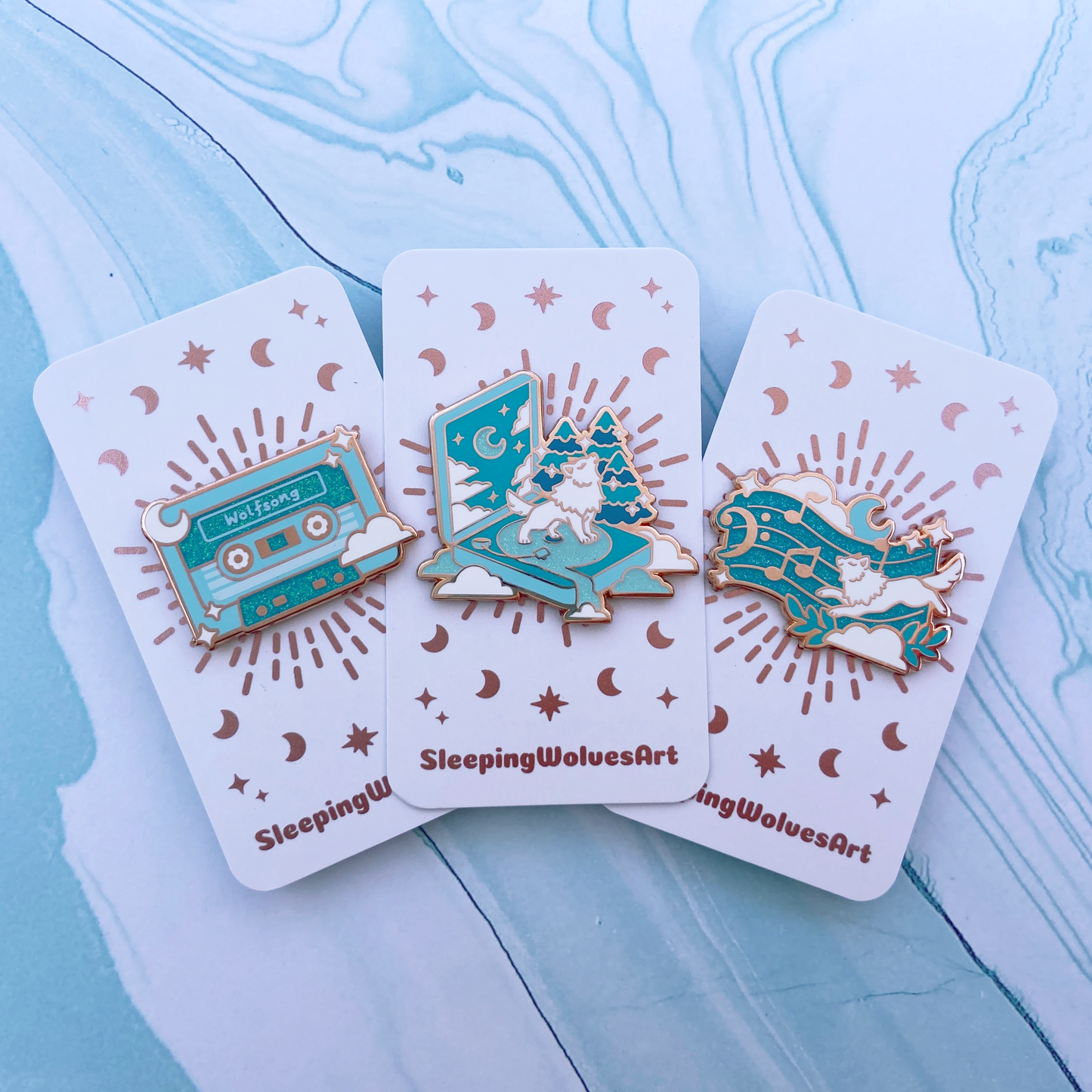 Wolfsong Music Sheet Pin