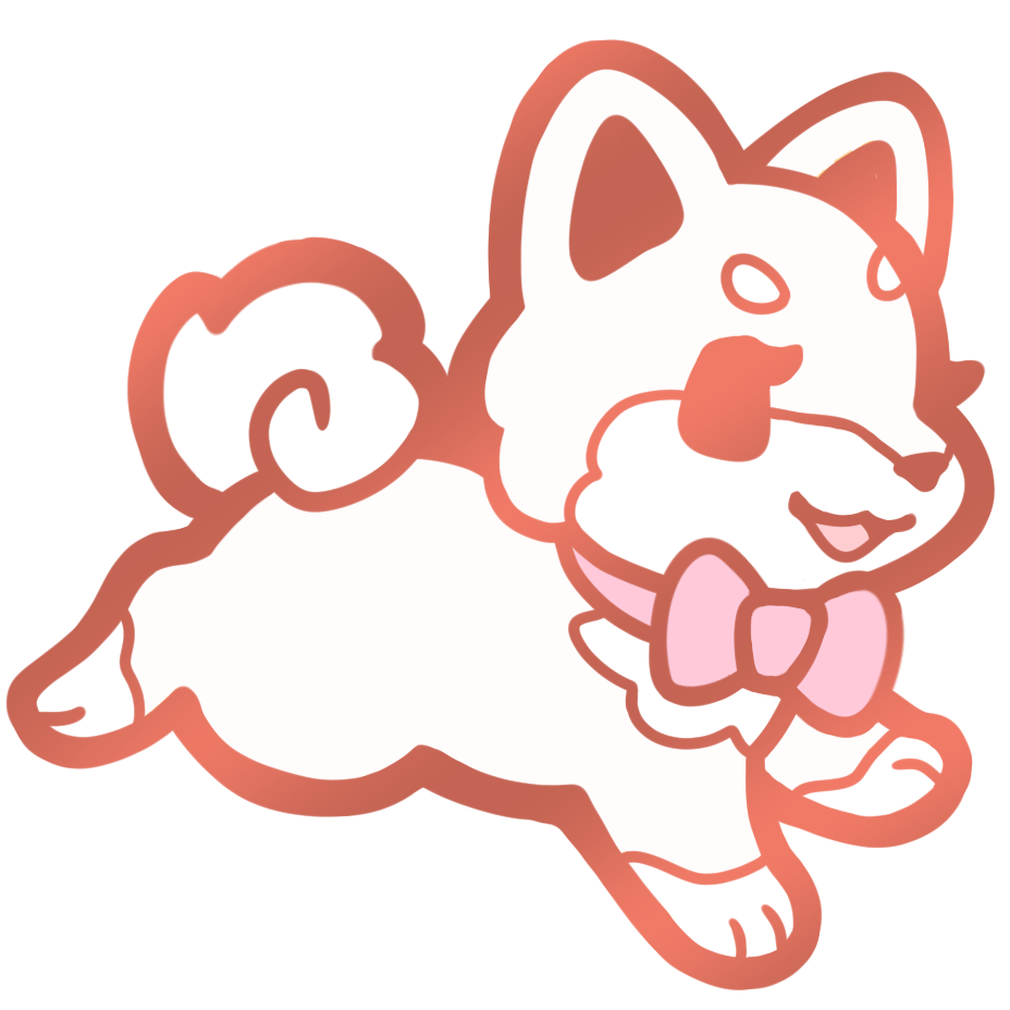 Cream Shiba Inu Puppy Collar Pins