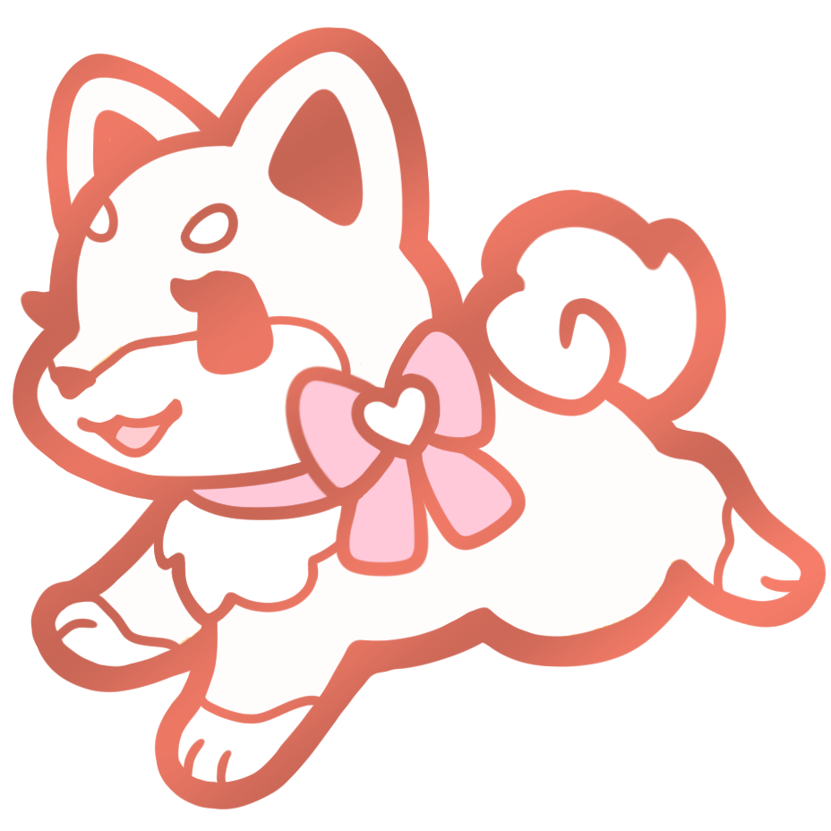 Cream Shiba Inu Puppy Collar Pins