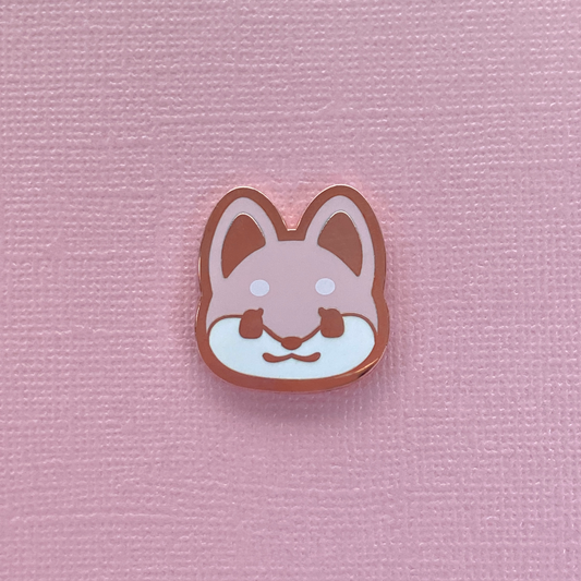 Shiba Inu Head - Pink