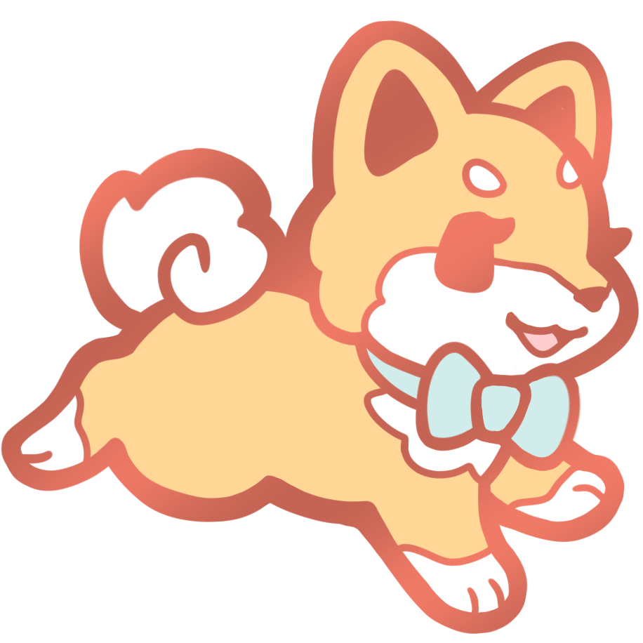Shiba Inu Puppy Collar Pins - Red Mint