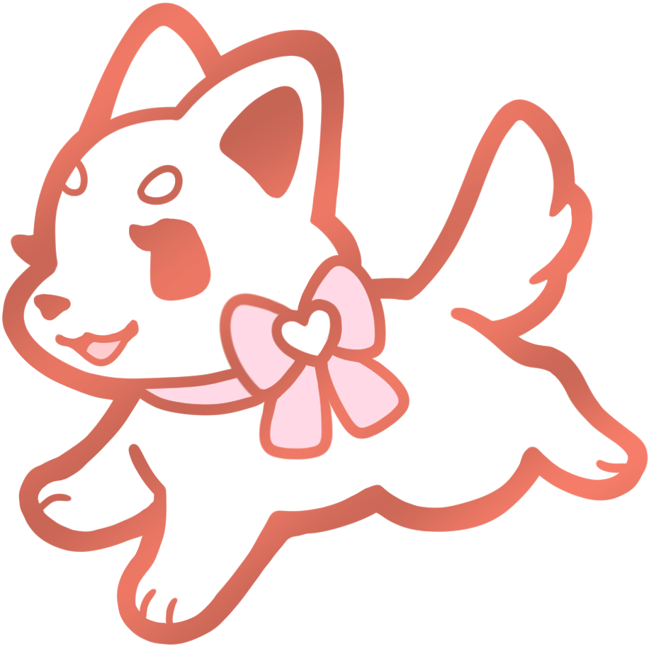 Pastel Puppy Collar Pins - Pink