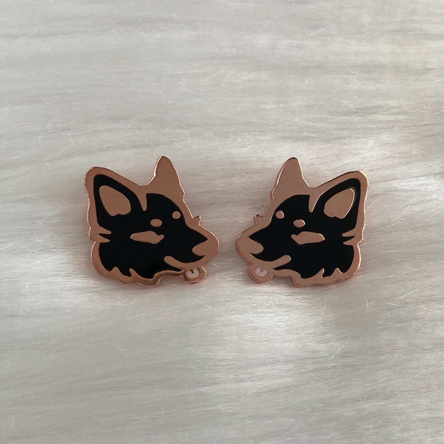 B-GRADE: Blep Wolf Head Pins!