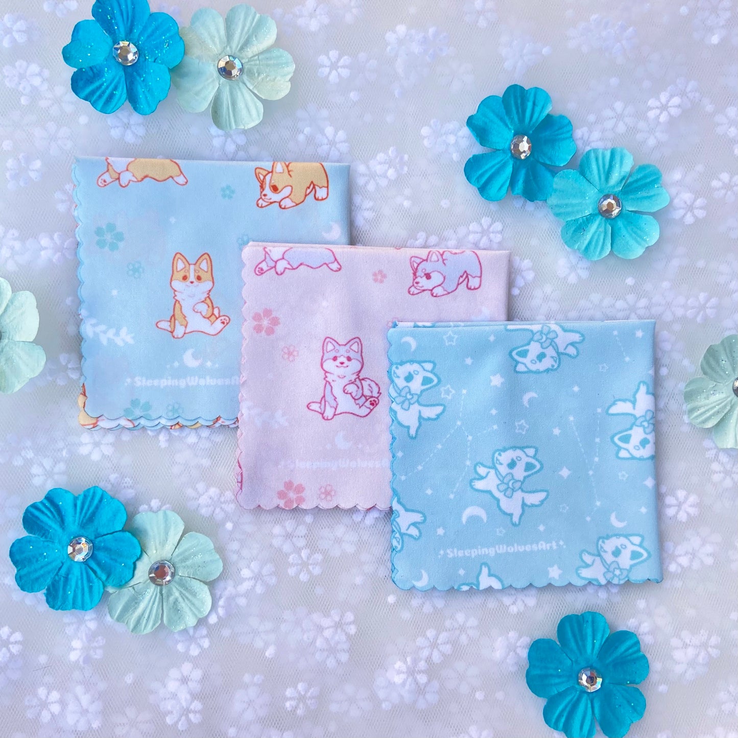 Garden Corgi Microfiber Cleaning Cloth