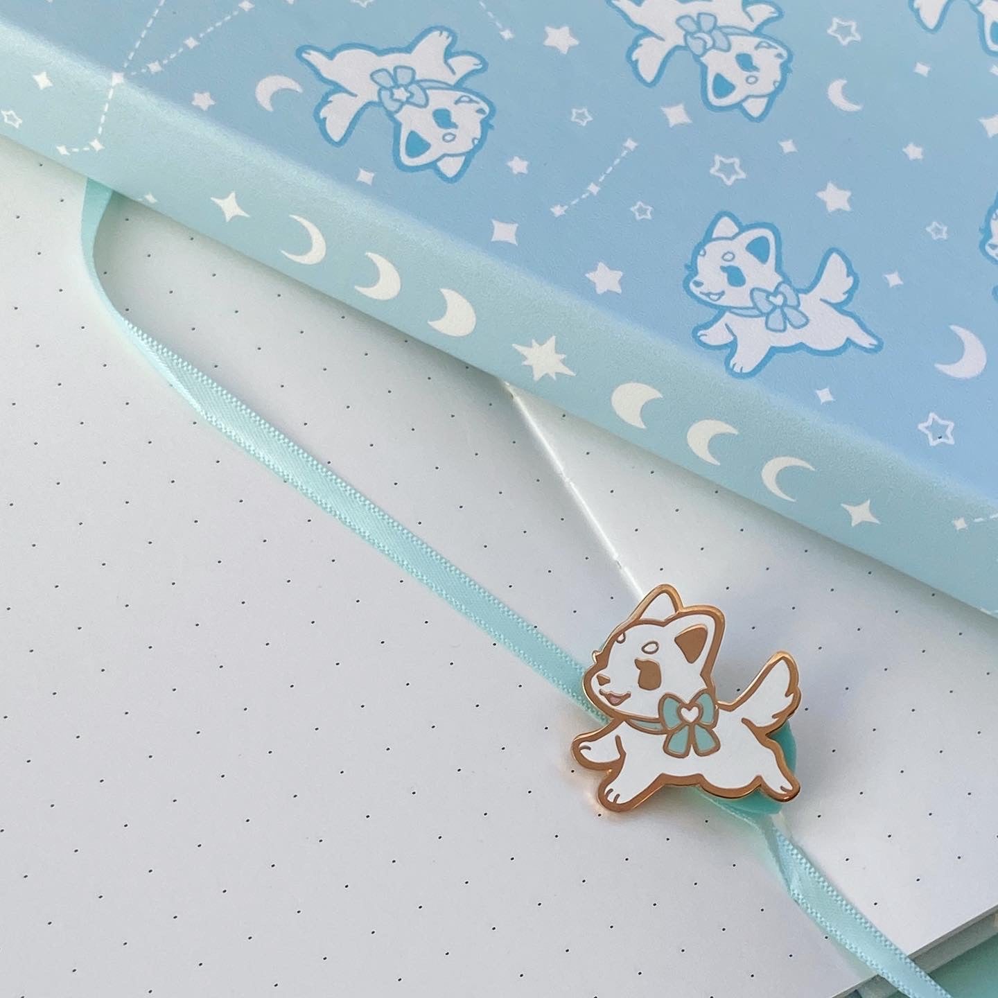 Galaxy Puppy Notebook + Matching Cloth