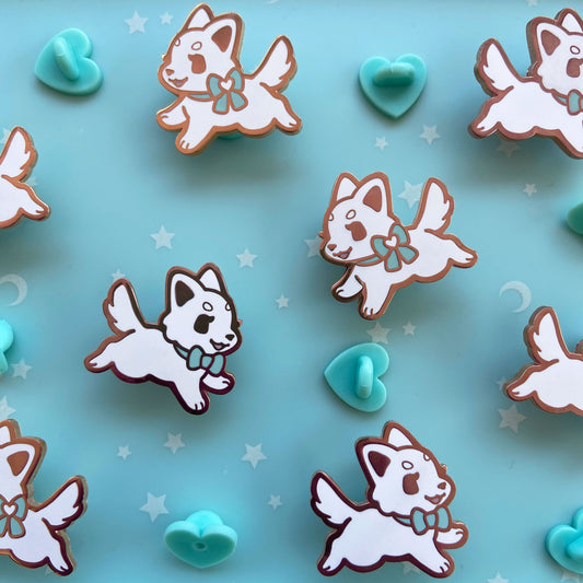 Pastel Puppy Collar Pins - Mint