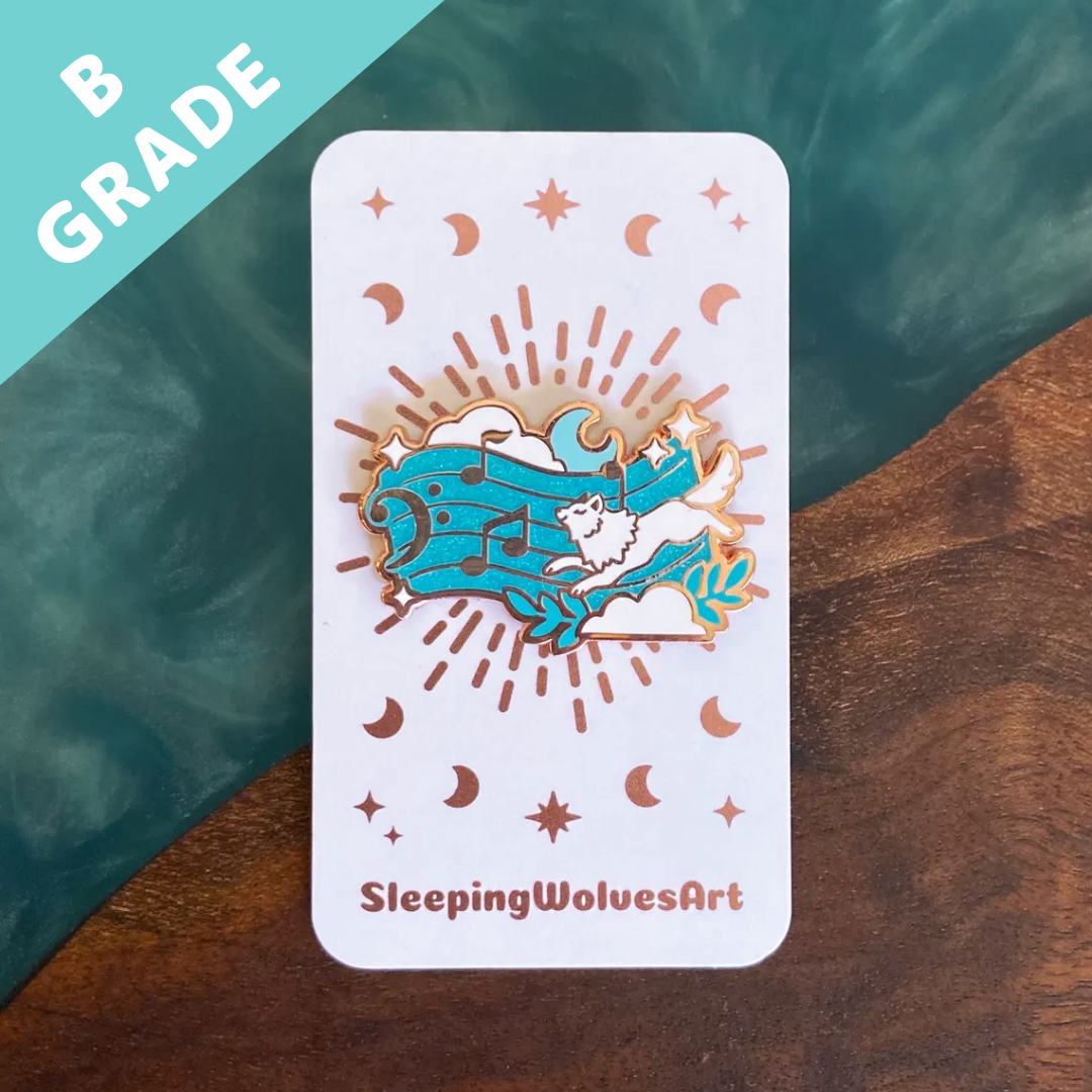 Wolfsong Music Sheet Pin