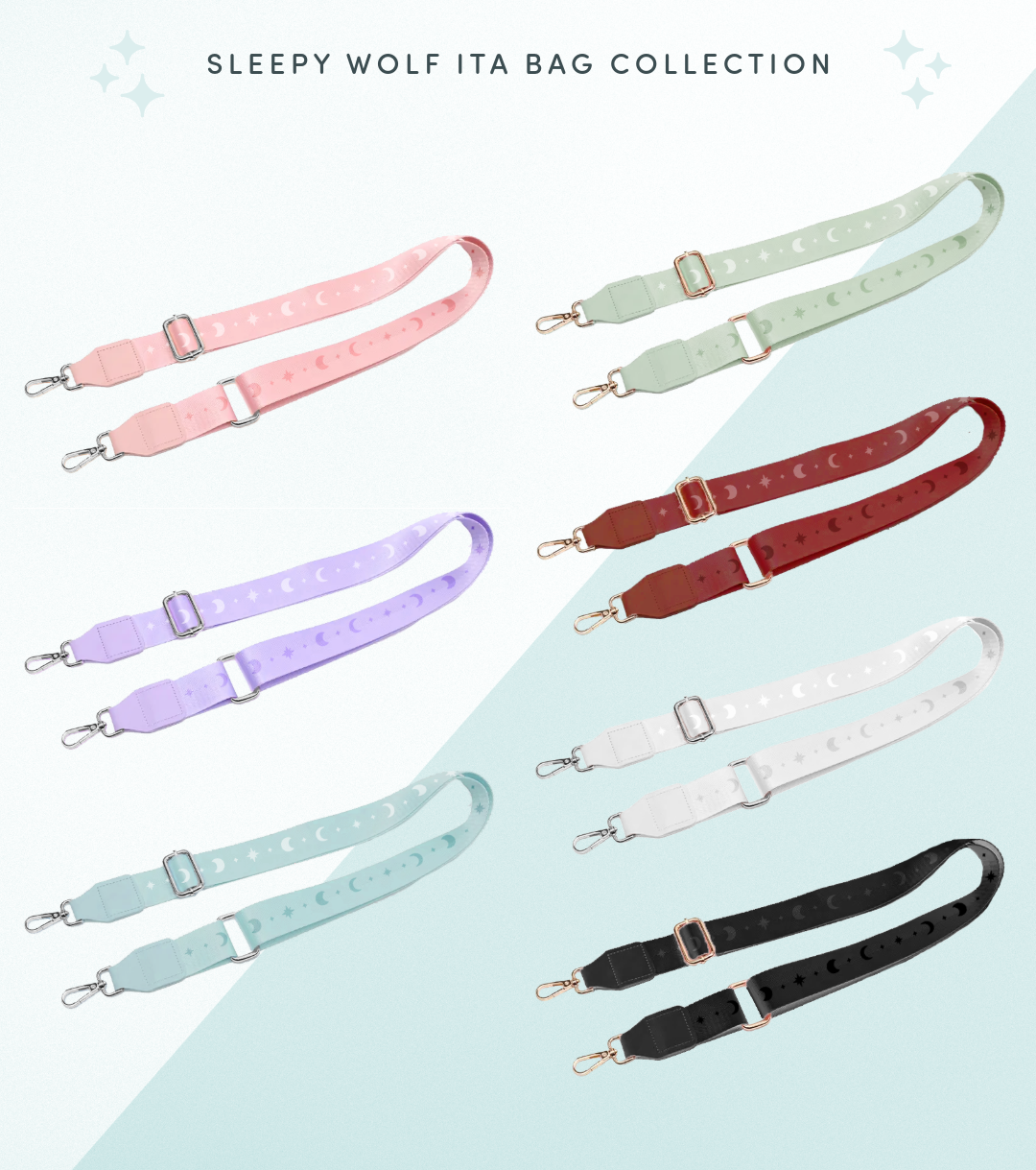 Moonphase Crossbody Straps – SleepingWolvesArt