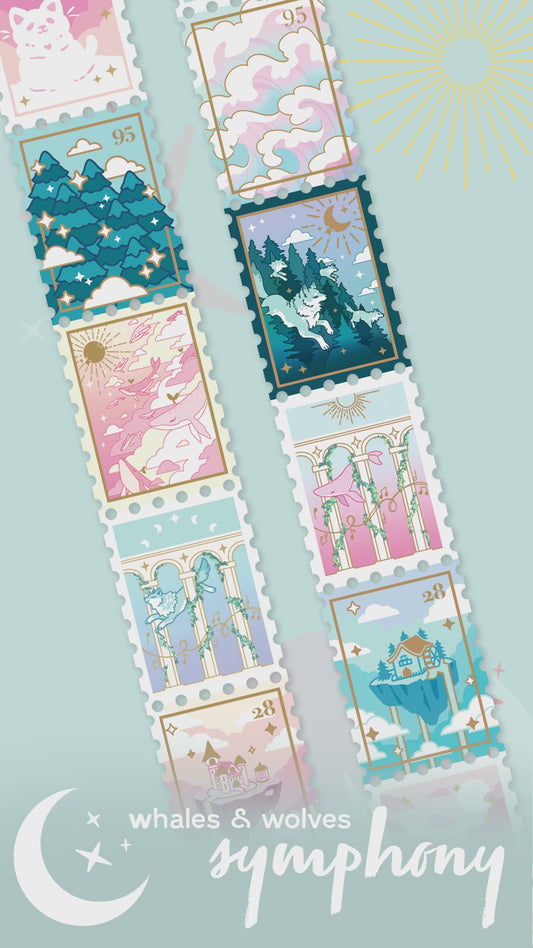 Whales & Wolves Washi Tape