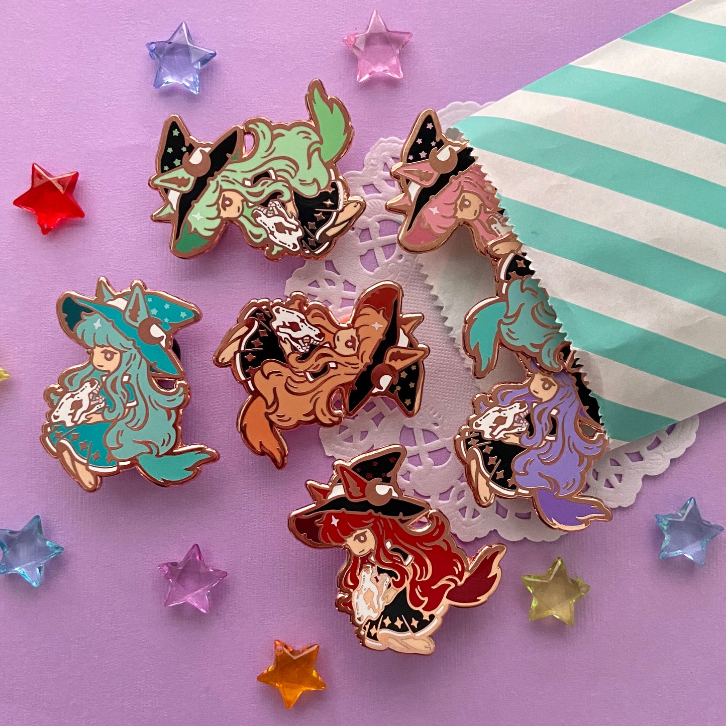 B-GRADE: Wolf Witch Pins!