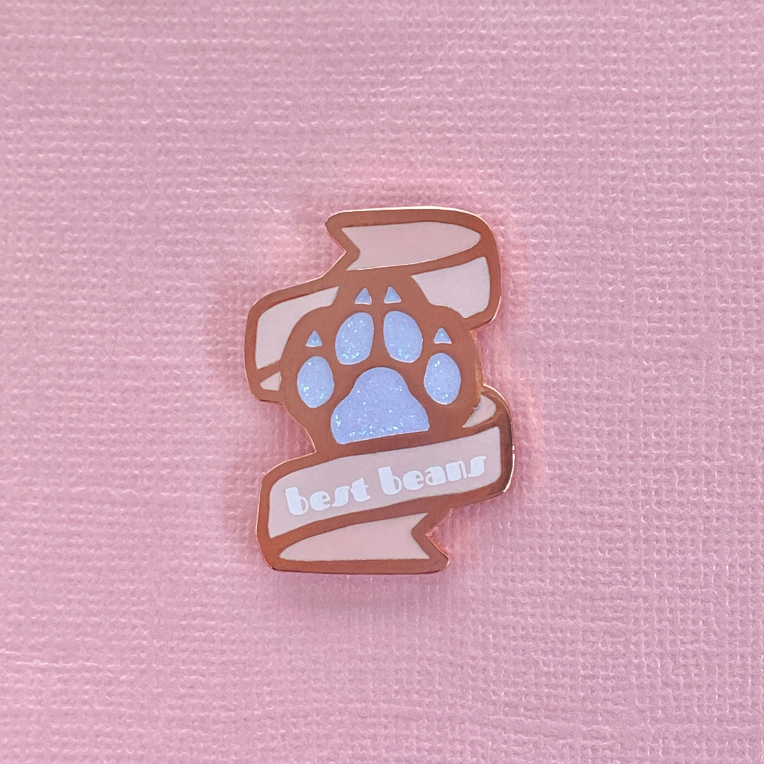 Paw Ribbon - Pink – SleepingWolvesArt
