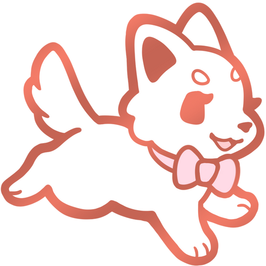 Pastel Puppy Collar Pins - Pink