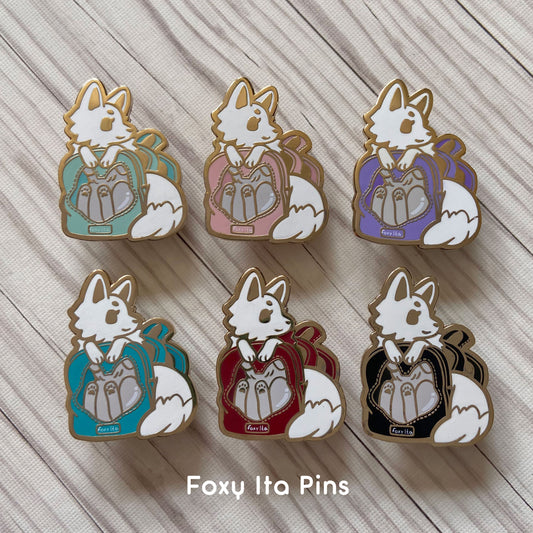 B-GRADE: Foxy Ita & Mini Fox Pins!