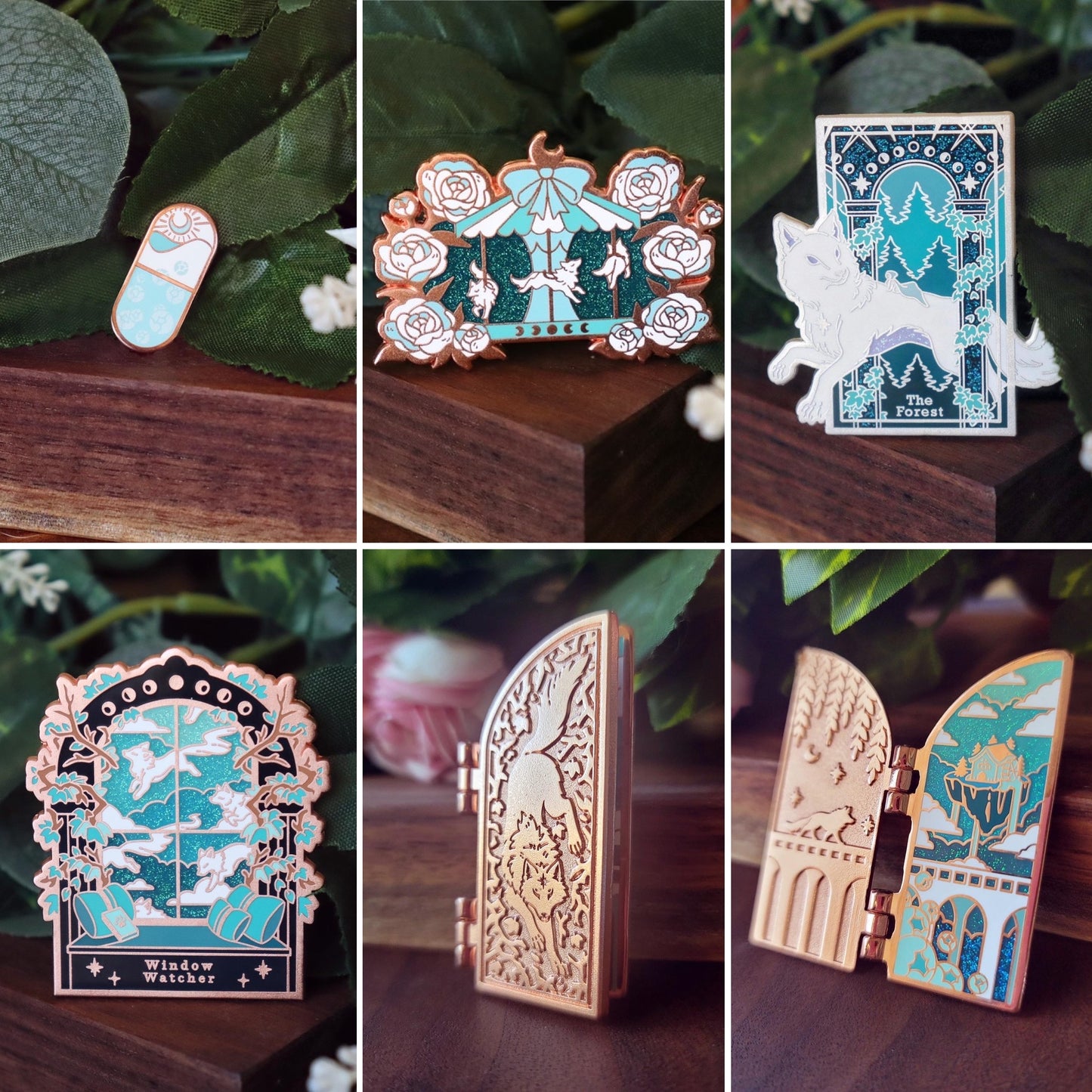 B-GRADE: Whales & Wolves Pins!